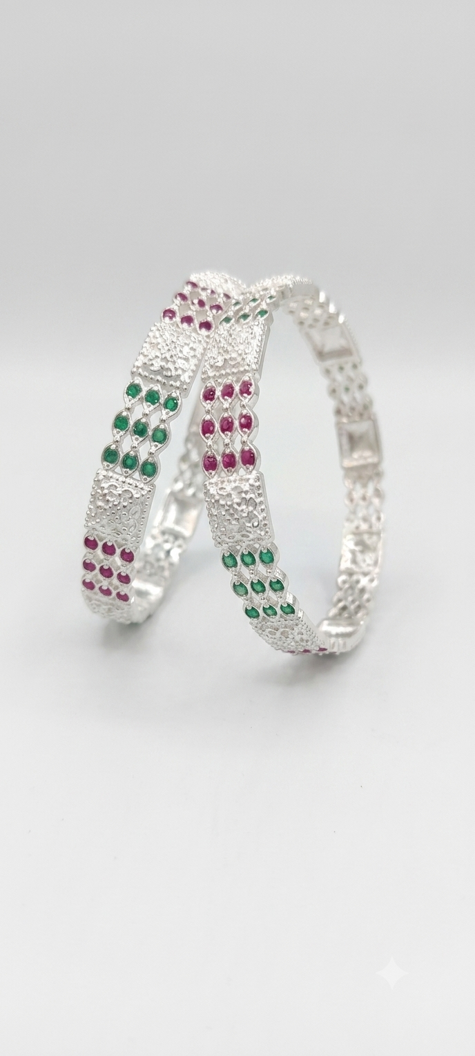 silver bangles